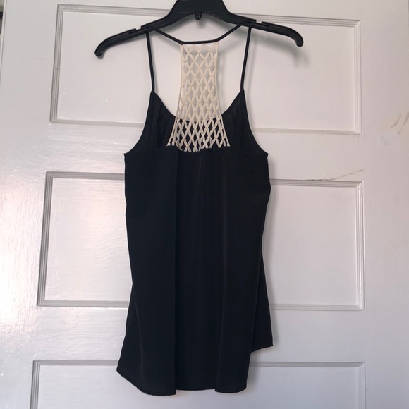 Black tank with white knit backing - Picture 2 of 3